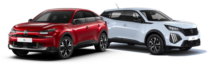 Gamme de véhicules neufs Peugeot et Citroën